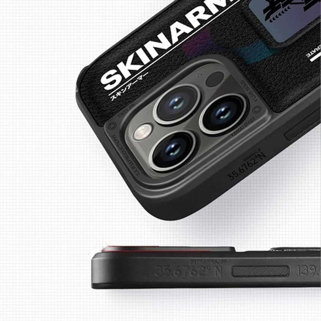 SkinArma iPhone 14 Pro Bango Leather Case With Extendable Grip SkinArma iPhone 14 Pro Bango Leather Case With Extendable Grip